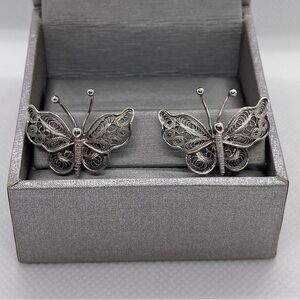 Special 925  Silver hand crafted TELKARI Art earrings